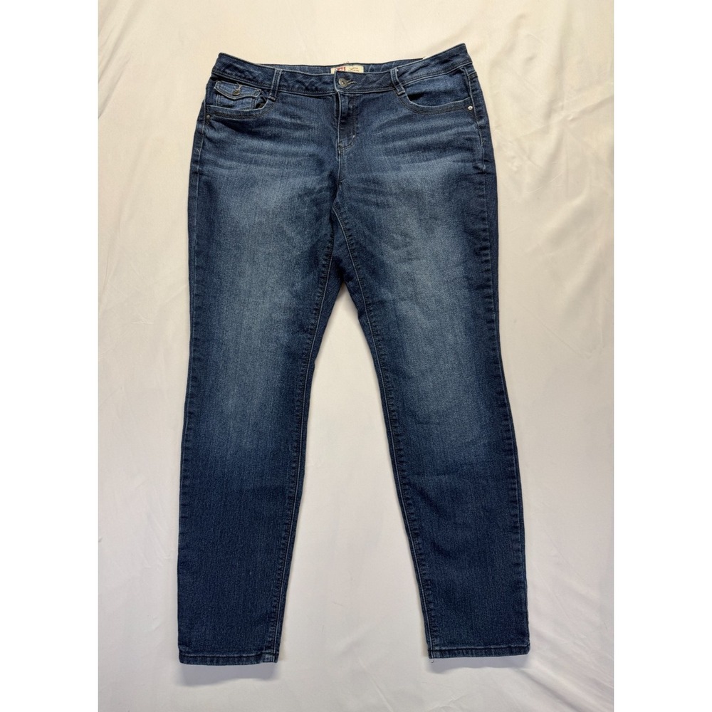 Lei Selena Curvy Skinny Jeans Women's 15 Blue Denim Cotton Stretch Streetwear